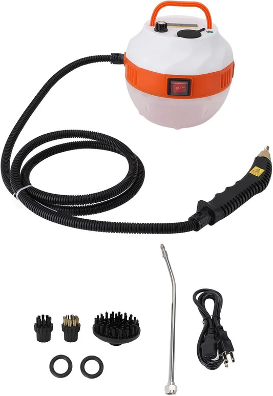 Stoomreiniger met 2500 W, 8,7 inch, 220V, 6 snelheden, 10 seconden, 105 °C, 3 bar en 1 uur