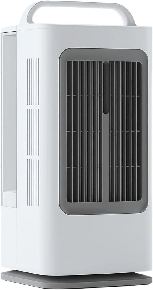 Mobiele airconditioner en Ventilator met 1700 ml, 3-in-1, 120 ml, 14 uur, waterreservoir, geluidsarme werking en oscillatiefunctie