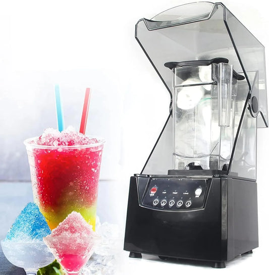 Blender, 2l, geluidsarm kookmachine met gebroken muur, fruit, 2l elektrische standmixer 17000 tpm blad ijsbreker met geluidsbehuizing, voor smoothie