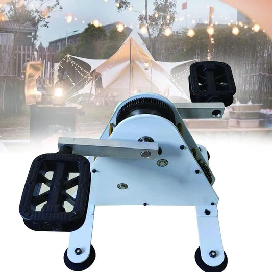 Generator, Draagbare Pedaalgenerator, Campingkrachtcentrale, Snel Op Te Laden Voetbediende Generator, Noodstroomvoorziening, 50 W / 100 W