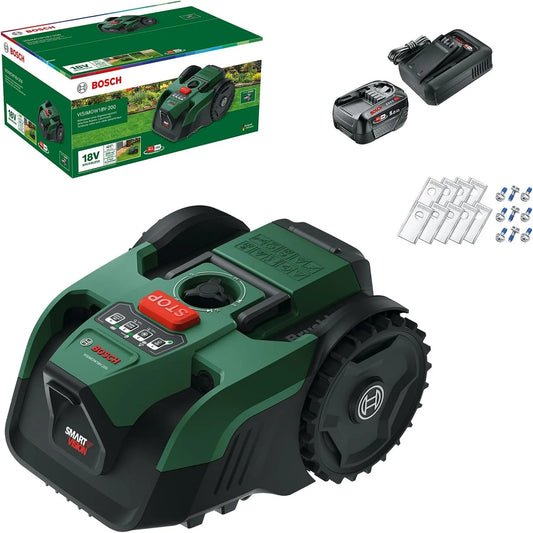 Robotmaaier VISIMOW18V-200 met 200 m2, 18 cm, 20-60 mm en 18V