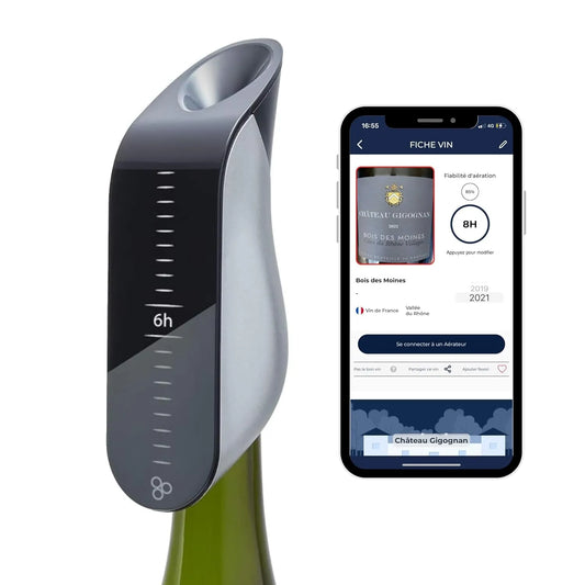Wijnkaraf, Aveine Elektrische Instant Wijnbeluchter, Innovatieve Technologie voor een Proeverij, Compatibel met alle Flessen