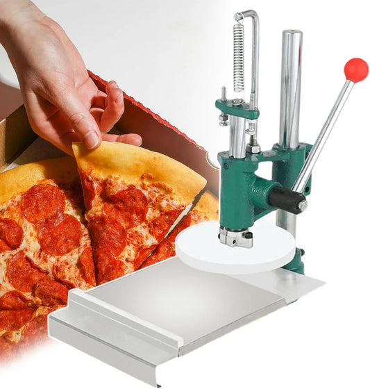 Machine, voor zwaar gebruik Handmatige RVS Druk Plaat, Blad,12cm, Pizza vormen Machine, Pizza Deeg Handmatige Gebak Persmachine, Voor Bladerdeeg