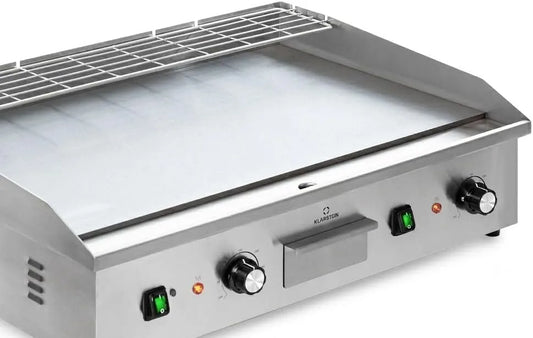 Barbecue, Grill Elektrisch 200 W, Tischgrill met LED-display, Elektrogrill voor Balkon & voor binnengebruik, Edelstahl Elektro Grill, Grillplatte
