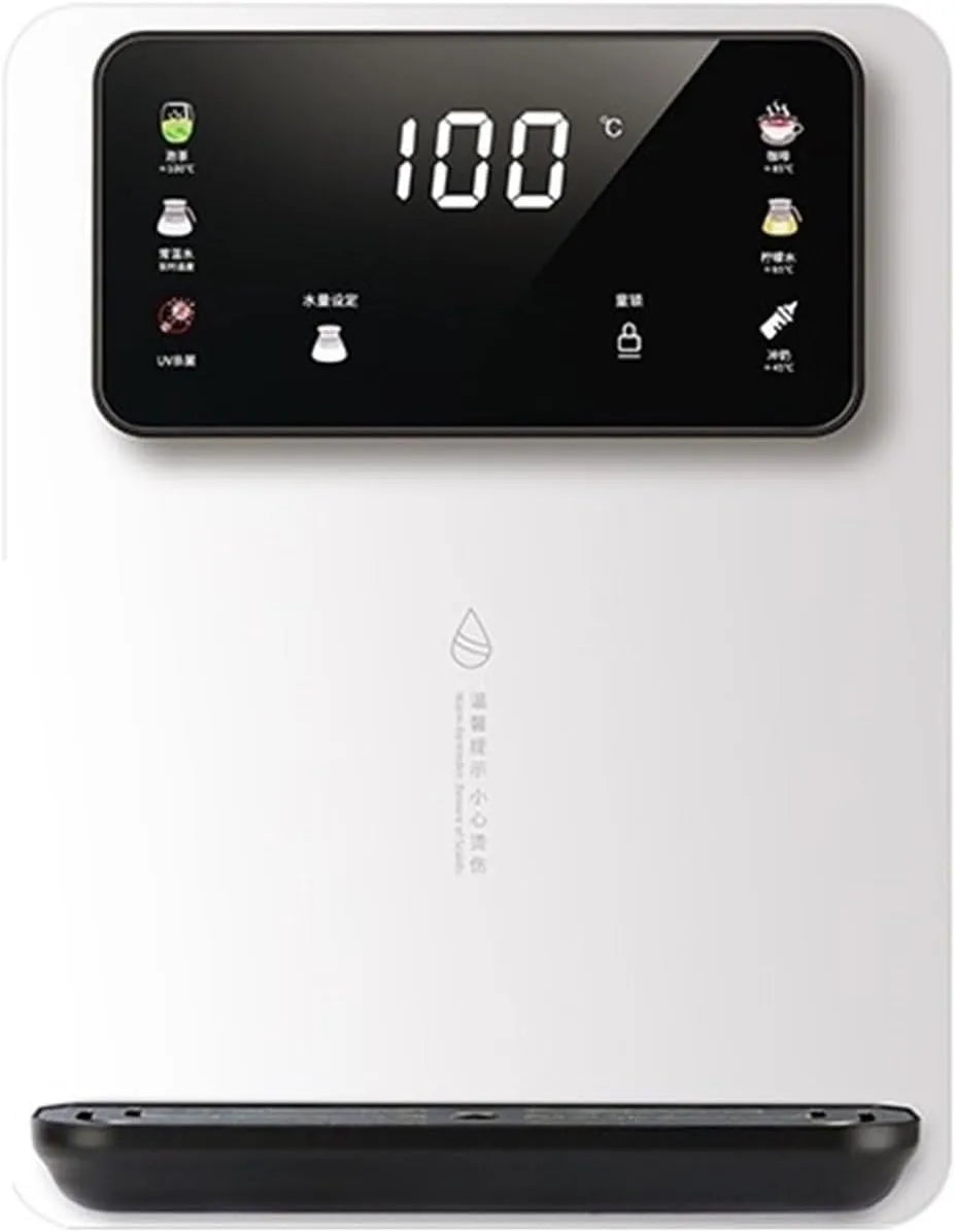 Waterdispenser met 2200 W, 50Hz, wandmontage en roze, Instant Waterdispenser Met Kleurenscherm