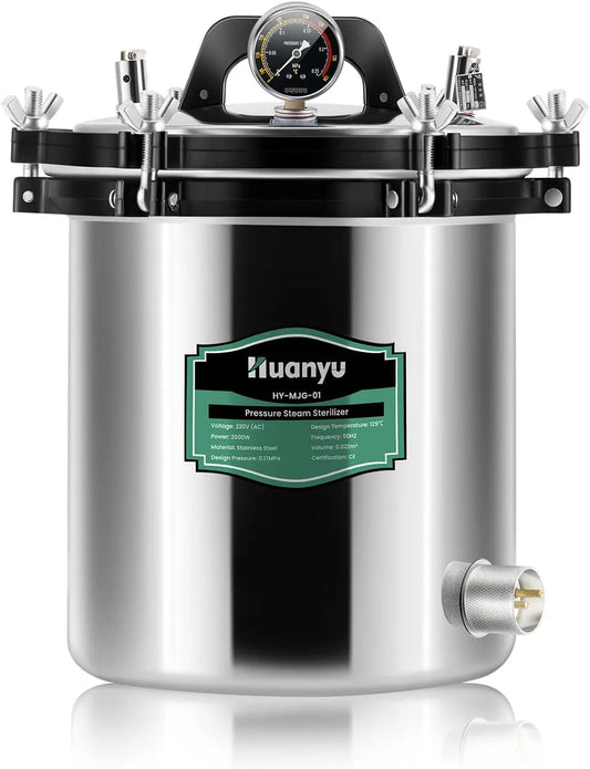 Stoomsterilisator met 126 °C, 3 °C en 30 minuten, 2 ventielen