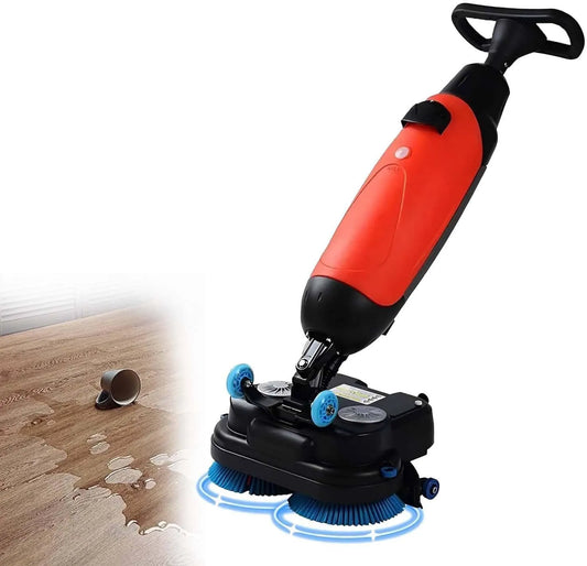 Vloerschrobmachine met 45 Cm, 50 x 36 x 120 cm, 17 inch, 18 inch, 36 V, 80 minuten, geluidsarme werking en rood