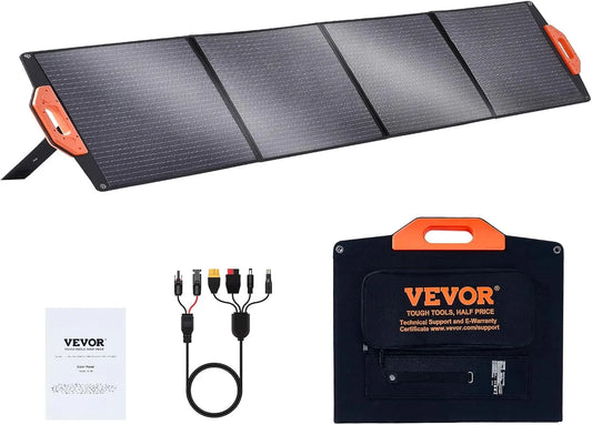 Zonnepaneel, VEVOR 200 MC4-adapterkabel, 18 V, waterdicht ETFE-oppervlak IP67, omzettingssnelheid van 23%, inclusief 4-in-1 MC4-adapterkabel