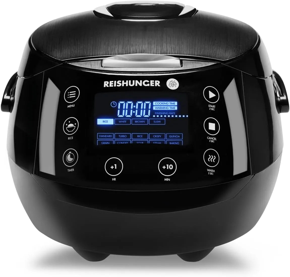 Voedselstomer met 12 programma's, timer en digitaal display, timer & premium binnenpan