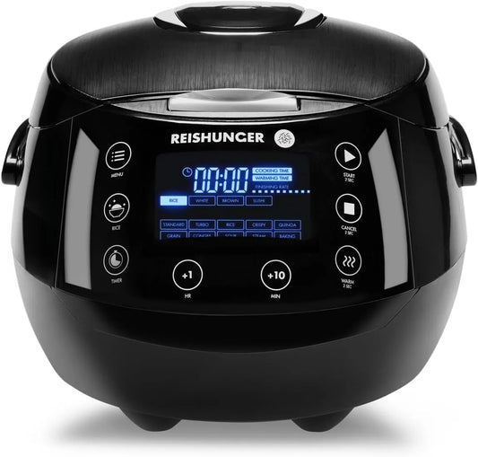 Voedselstomer met 12 programma's, timer en digitaal display, timer & premium binnenpan