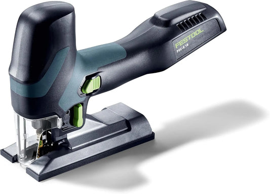 Festool, zaag, accupack Slank, ergonomisch ontwerp, comfortabel werken Stevige 90°-tafel