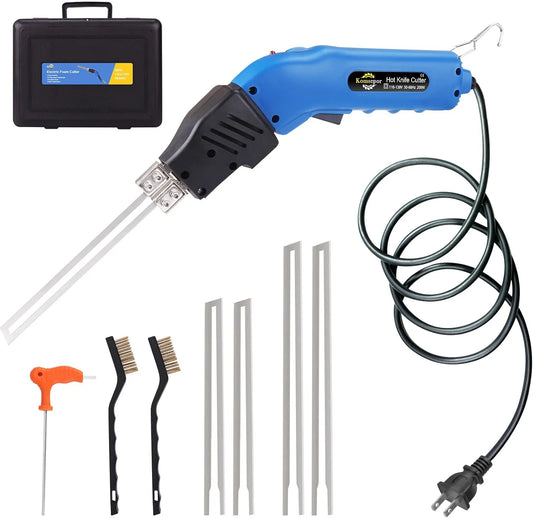 Snijder, Komsepor piepschuimsnijder, schuimsnijder met Nichrome messen styrocutter 220-240 V met koelsysteem, geschikt voor piepschuim