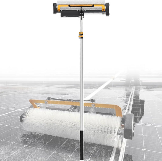 Machine met Elektrisch zonnepaneel waterwasrolborstel, voor fotovoltaïsch paneel, 7,5 m watertoevoerset, automatische watervoorziening