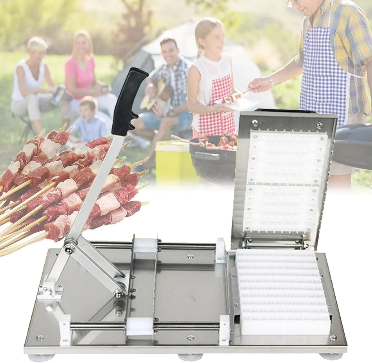 Barbecue met 56,5 x 32 x 9 cm, 16,2 x 25 x 3 cm, 5 minuten en RVS