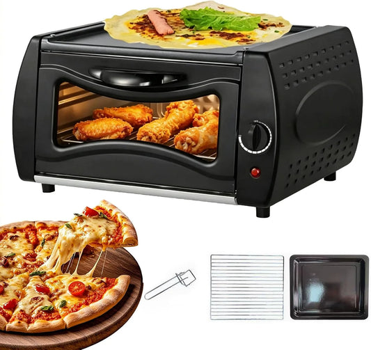 15L, Inbouwoven, model C-400, Voor Braden, 15L Multifunctionele Aanrecht Pizza Oven Met Bakplaat, 50°C-400°c Temperatuurregeling, Mini