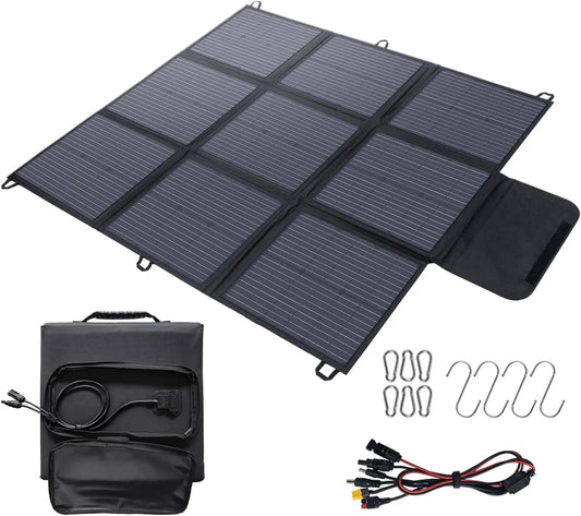 200 W, Zonnepaneel, voor kamperen, 3 m kabel, 22% conversie-efficiëntie, IP67 waterdicht, Opvouwbaar