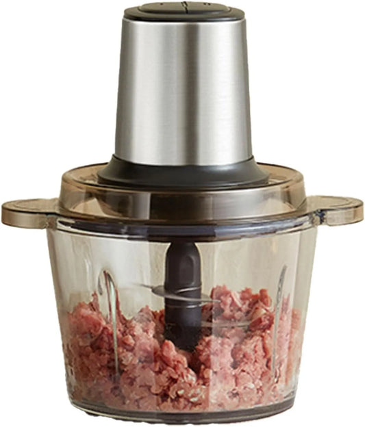 Keukenmachine met 500 W, Snel & Gemakkelijk Opruimen, 3L, Glazen Kom Chopper Mixer met 6 Bladen voor Vlees Groenten Knoflook en Compact