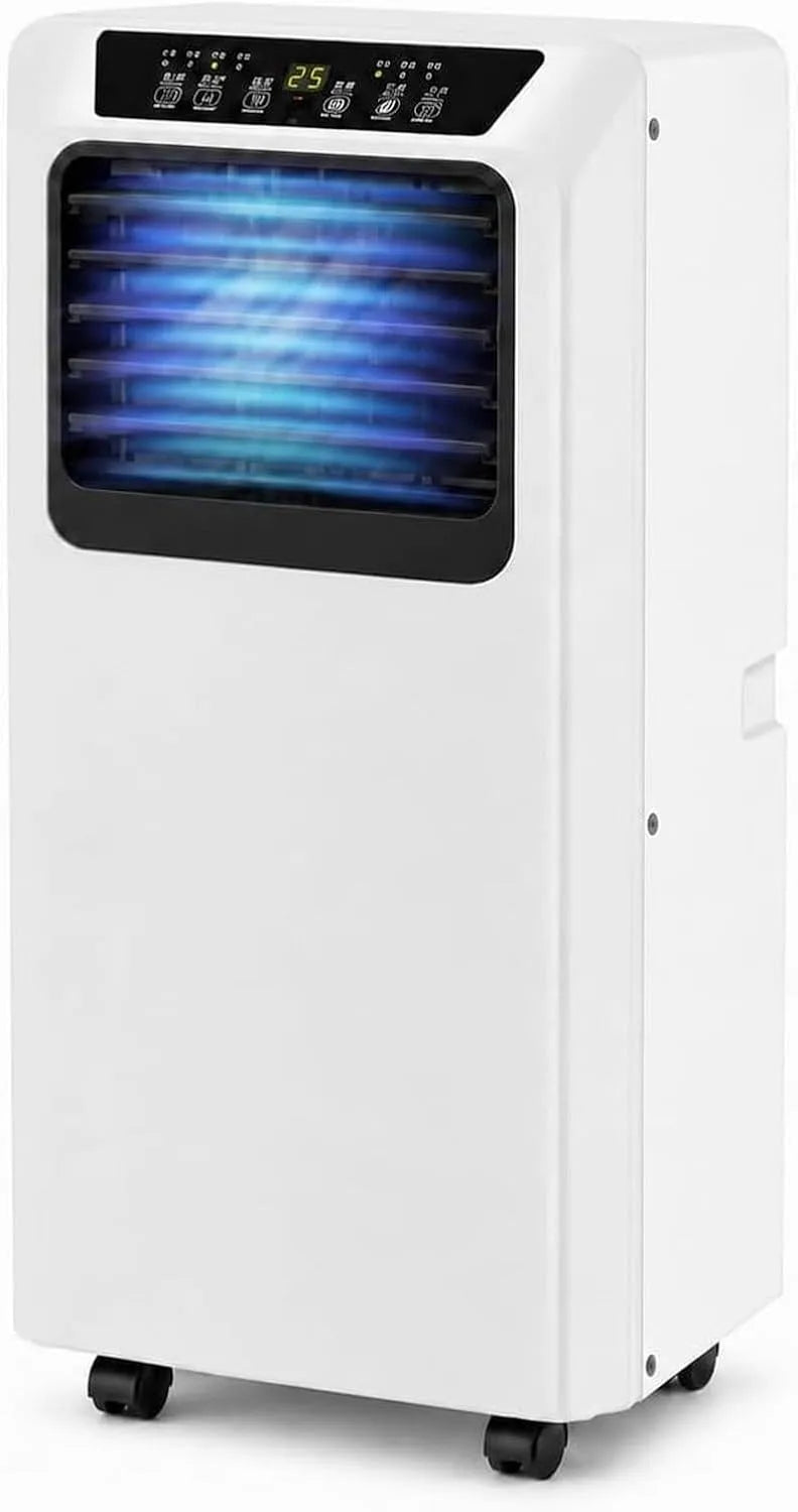 Mobiele airconditioner en Luchtontvochtiger met 9000 BTU, 36-49 dB, 3-in-1, Zonder Boren, 33 x 29 cm, 18 m2, geluidsarme werking