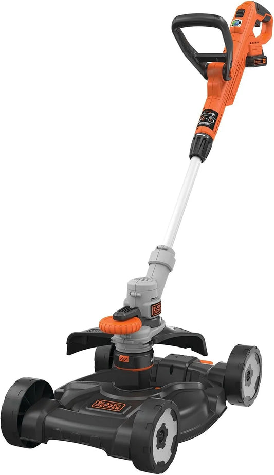 BLACK+DECKER Grastrimmer STC1820CM met STC1820CM 3-in-1 multitrimmerset 18 V 2,0 Ah, incl. accu en oplader, kantensnijder en speciaal