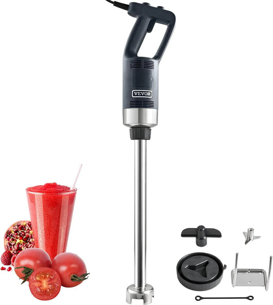 VEVOR Staafmixer, 855 mm, lemmet van RVS, 304, draagbaar, handmixer, commercieel, robuust, variabele snelheid, veelzijdig, 500 W