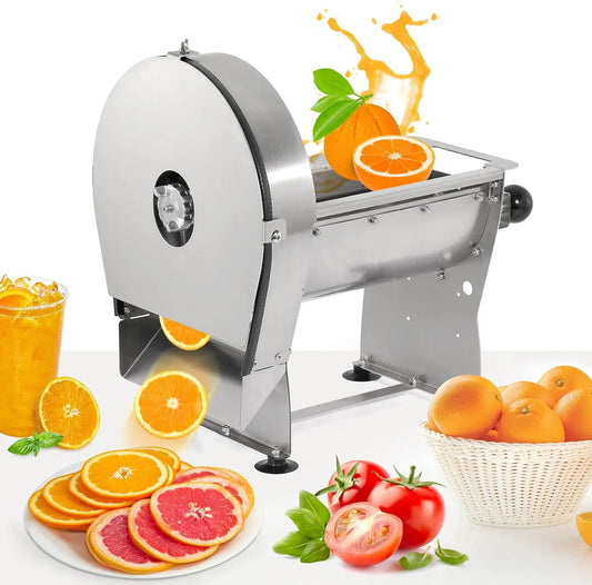 Machine, Aardappelen Citroenen Tomaten, Handleiding Ui Kool Snijmachine 0.2-10mm Dikte Verstelbare